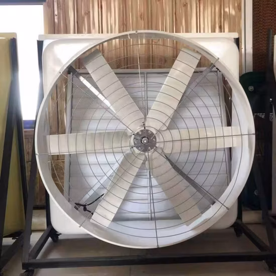 Ventilatore di scarico Brade in acciaio inossidabile per allevamento industriale di polli da serra per uova con motore